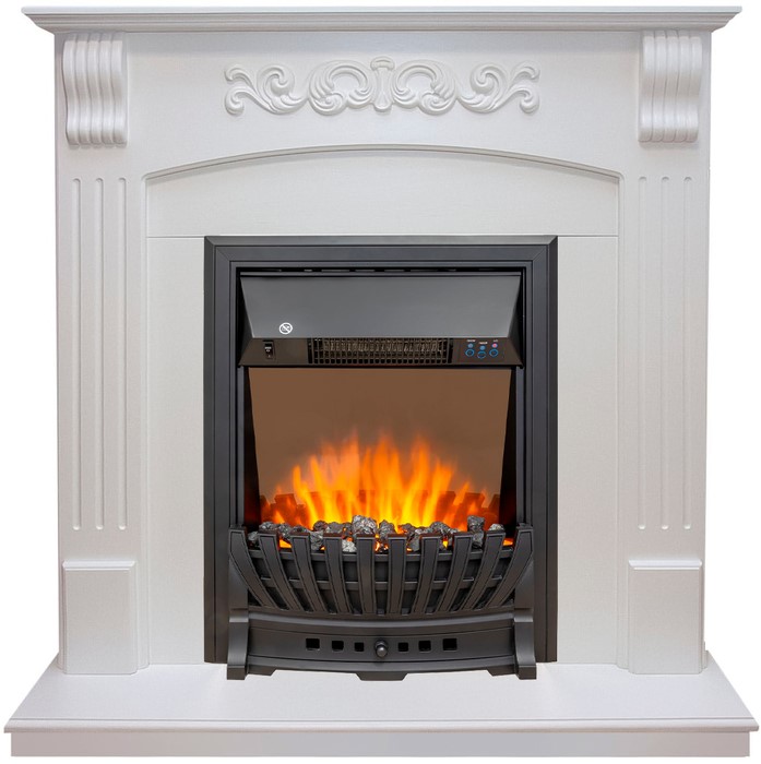 Электрокамин с классическим очагом 2D Royal Flame Sorrento с очагом Aspen Black/Brass