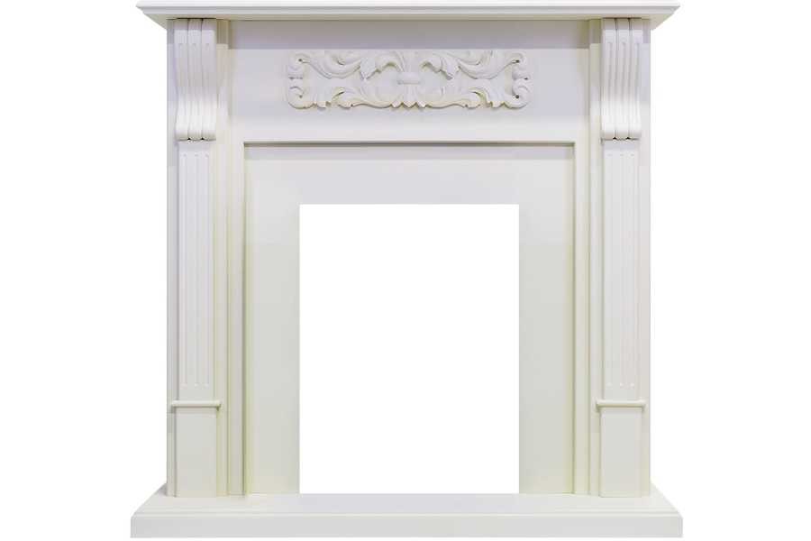 Классический портал для камина Royal Flame Venice под классический очаг (Фактурный белый)