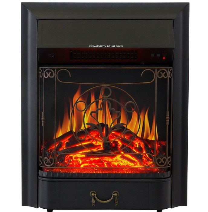 Электрокамин с классическим очагом 2D Royal Flame Sorrento угл. (Белый) c очагом Majestic FX Brass/Black