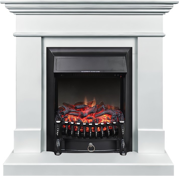 Электрокамин с классическим очагом 2D Royal Flame California STD SFT с очагом Fobos FX Black/Brass (белый)