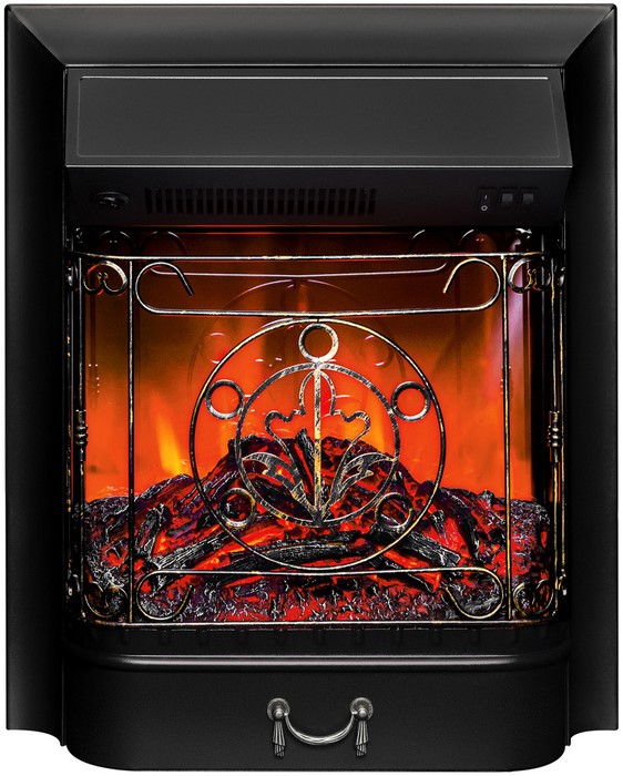 Линейный электрокамин Real-Flame SELENA STD GR с очагом Fobos/Majestic BL/BR RC