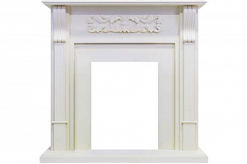 Классический портал для камина Royal Flame Venice под классический очаг (Фактурный белый)