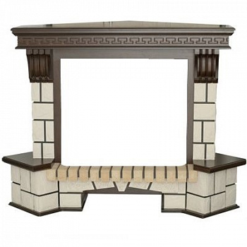 Угловой широкий портал Real-Flame STONE NEW CORNER 26/HL