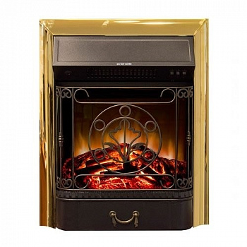 Классический очаг 2D Real-Flame Majestic Lux Brass