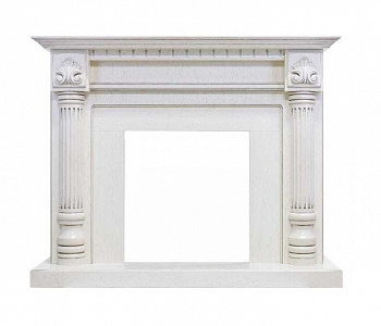 Классический портал для камина Dimplex Edinburg Juneau (слоновая кость/орех)