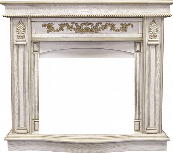 Широкий портал Royal Flame Cardinal под очаг Dioramic 25 LED FX White Oak